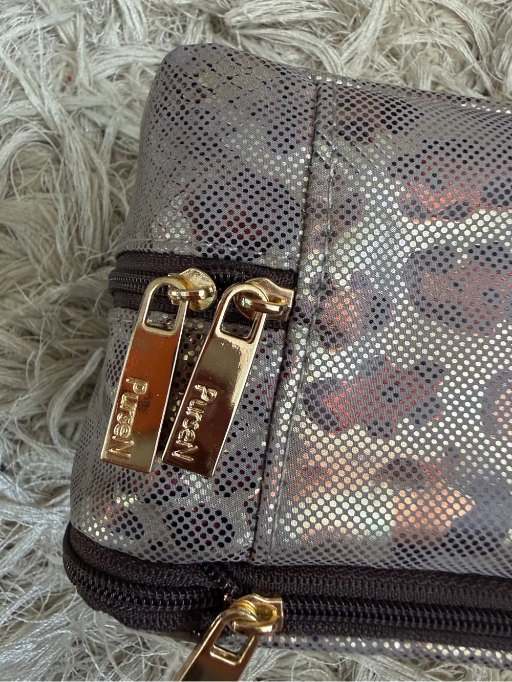 PurseN The Tiara Weekender Small Jewelry Case in Glimmer Leopard